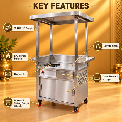 Gurubhai Equipments Tea Counter With Roof – Real-Life Use