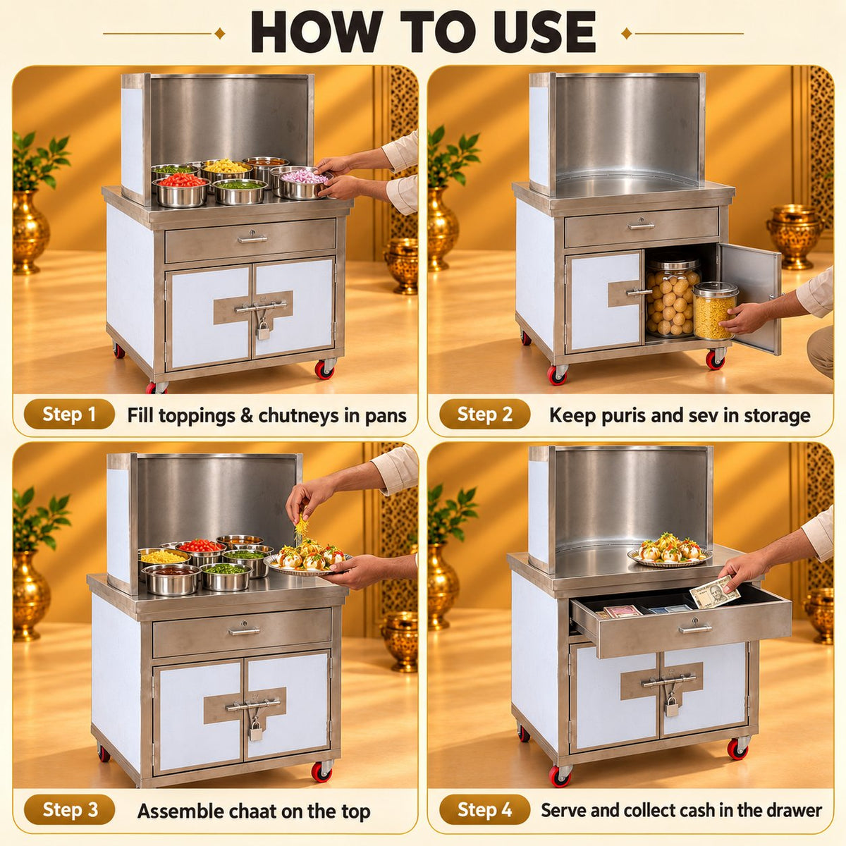 Gurubhai Equipments Chat Counter – Why Choose It