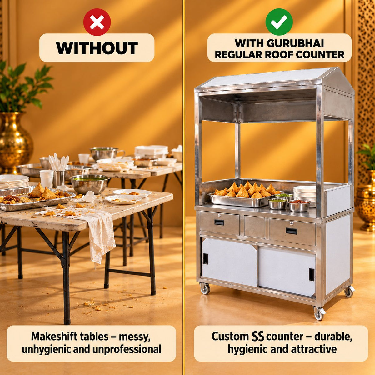 Gurubhai Equipments Regular Roof Counter – Why Choose It