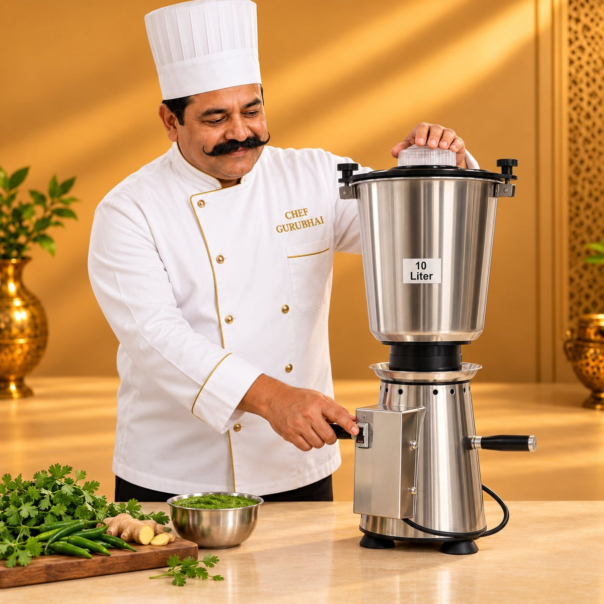 Gurubhai Equipments Stainless Steel Mixer 10 Ltr – Chef Gurubhai Demo