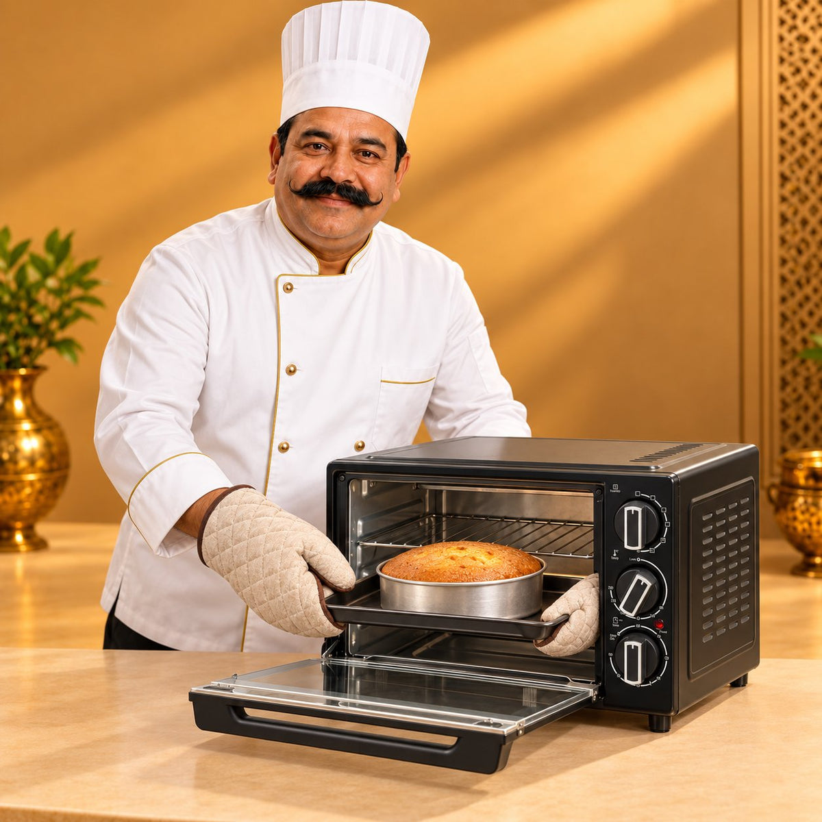 Gurubhai Equipments Borosil OTG 21 Ltr – Chef Gurubhai Demo