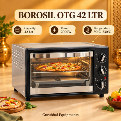 Gurubhai Equipments Borosil OTG 42 Ltr – Dimensions & Specifications