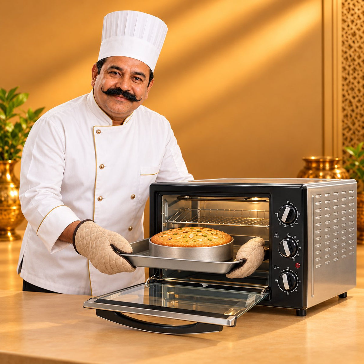 Gurubhai Equipments Borosil OTG 42 Ltr – Chef Gurubhai Demo