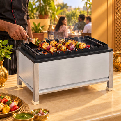 Gurubhai Equipments Table Top SS BBQ – Real-Life Use