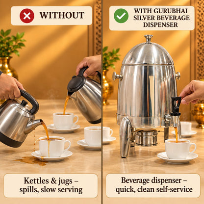 Gurubhai Equipments Silver Beverage Dispenser – Why Choose It