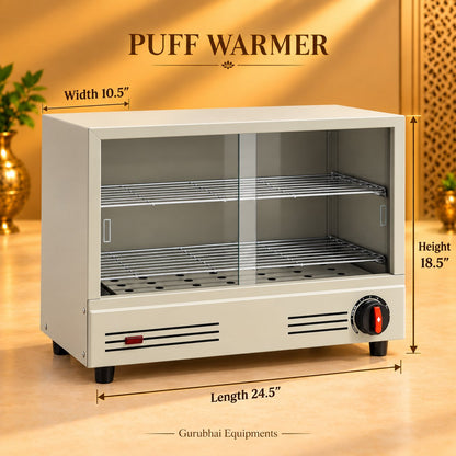 Gurubhai Equipments Puff Warmer – Dimensions & Specifications