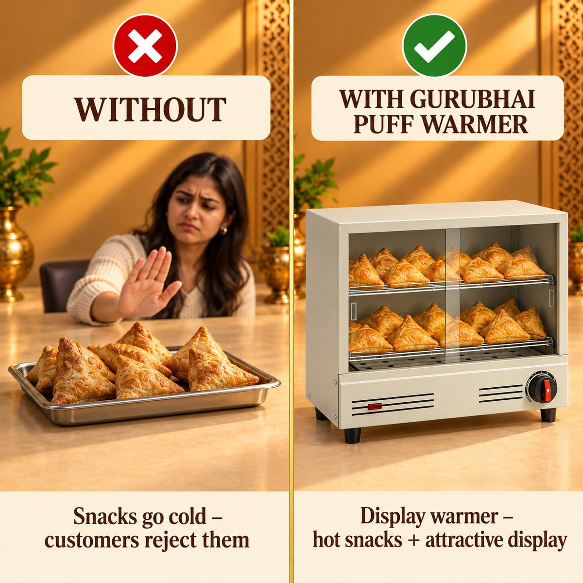 Gurubhai Equipments Puff Warmer – Key Features