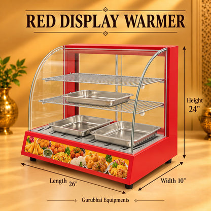 Gurubhai Equipments Red Display Warmer – Dimensions & Specifications
