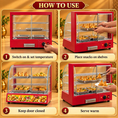 Gurubhai Equipments Red Display Warmer – How to Use
