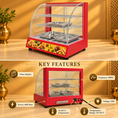 Gurubhai Equipments Red Display Warmer – Key Features