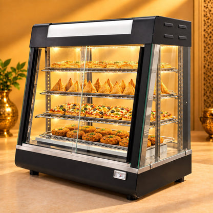 Gurubhai Equipments Black Display Warmer – In Use