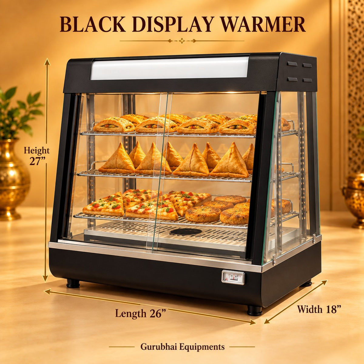 Gurubhai Equipments Black Display Warmer – How to Use