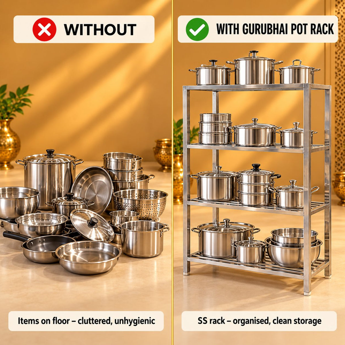 Gurubhai Equipments Pot Rack – Why Choose It