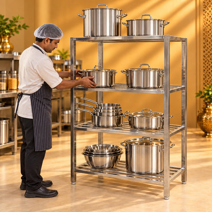 Gurubhai Equipments Pot Rack – Real-Life Use