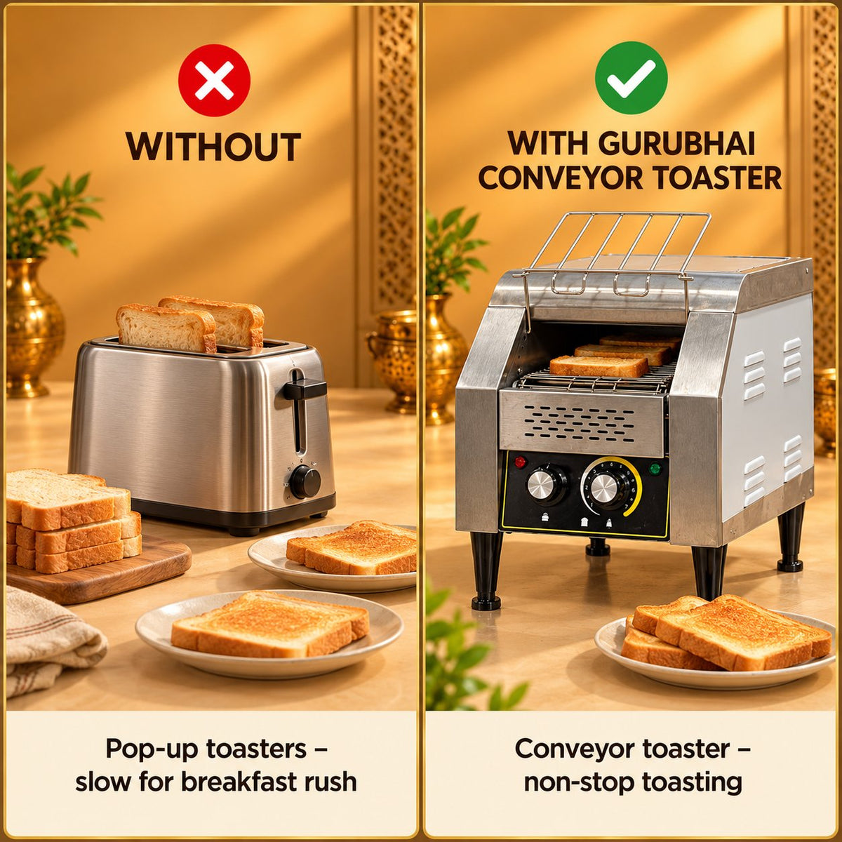 Gurubhai Equipments Conveyor Toaster – Why Choose It