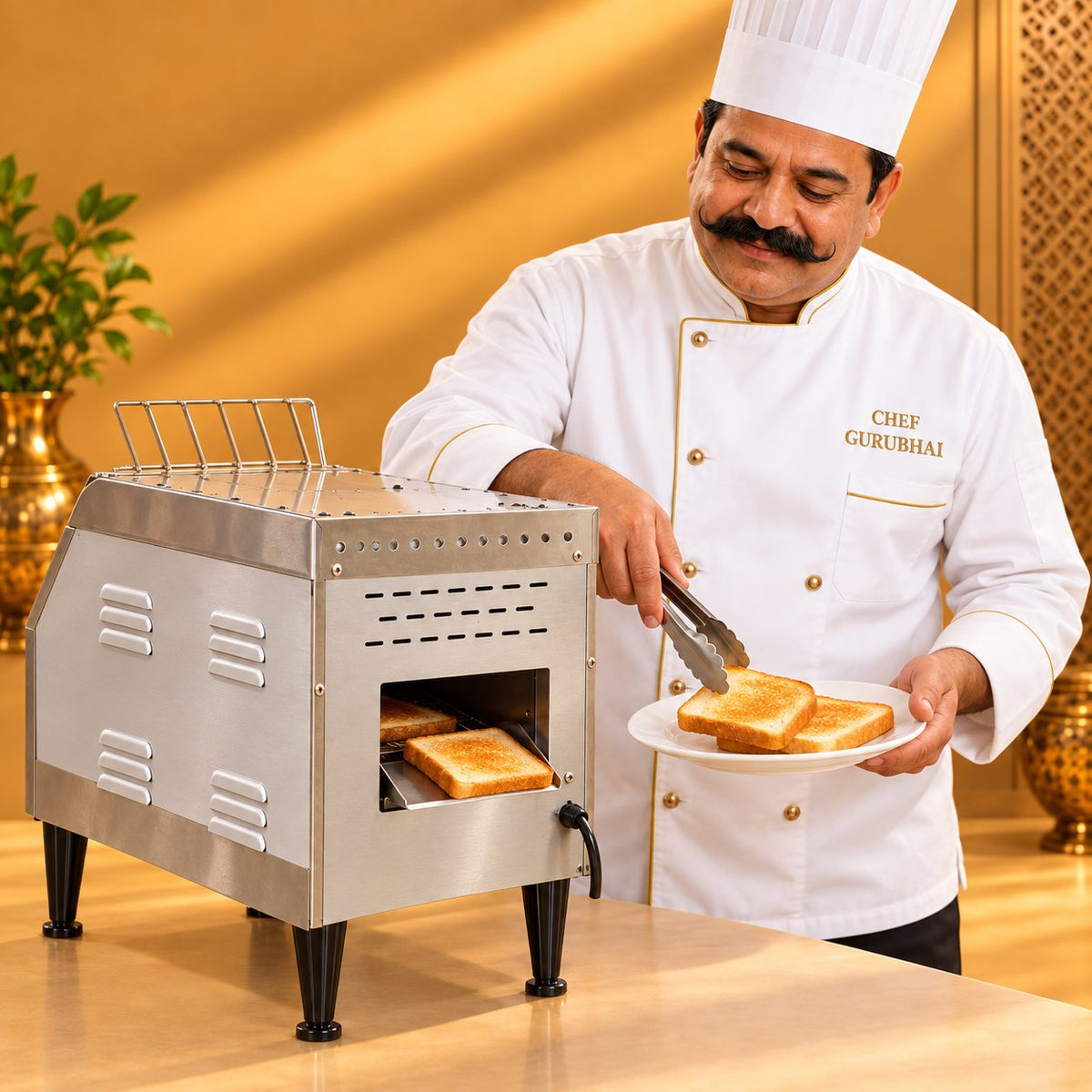 Gurubhai Equipments Conveyor Toaster – Chef Gurubhai Demo