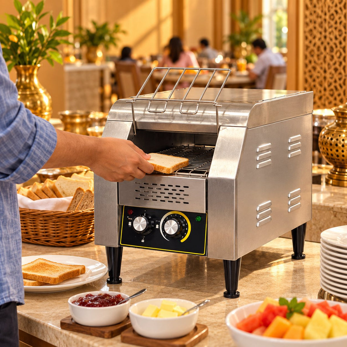 Gurubhai Equipments Conveyor Toaster – Real-Life Use