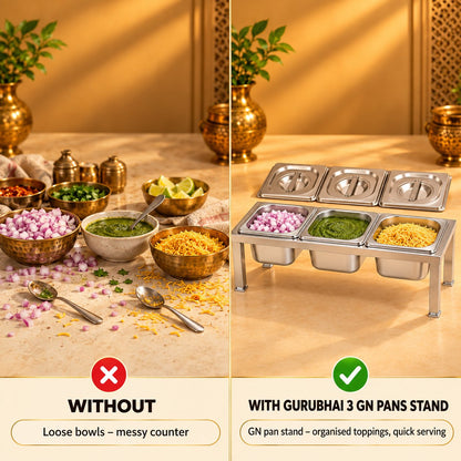 Gurubhai Equipments 3 GN Pans Stand – Why Choose It