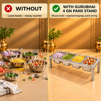 Gurubhai Equipments 4 GN Pans Stand – Why Choose It