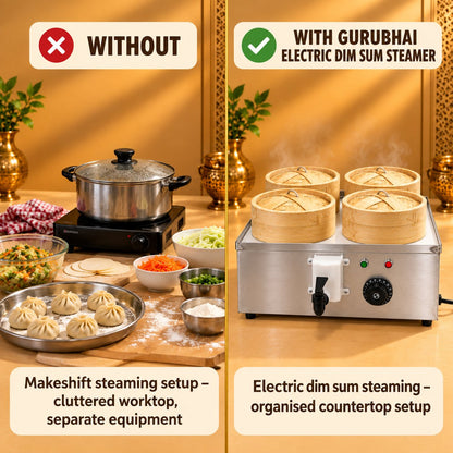 Gurubhai Equipments Electric Dim Sum Steamer – Why Choose It