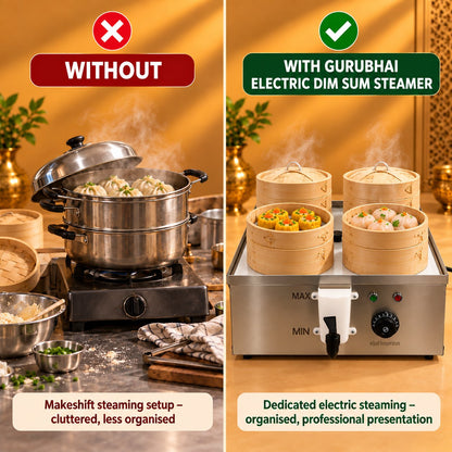 Gurubhai Equipments Electric Dim Sum Steamer – Why Choose It