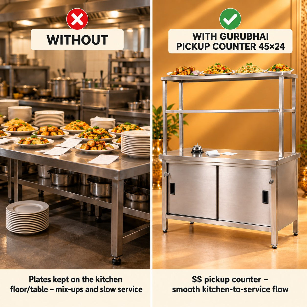 Gurubhai Equipments Pickup Counter 45 × 24 – Why Choose It