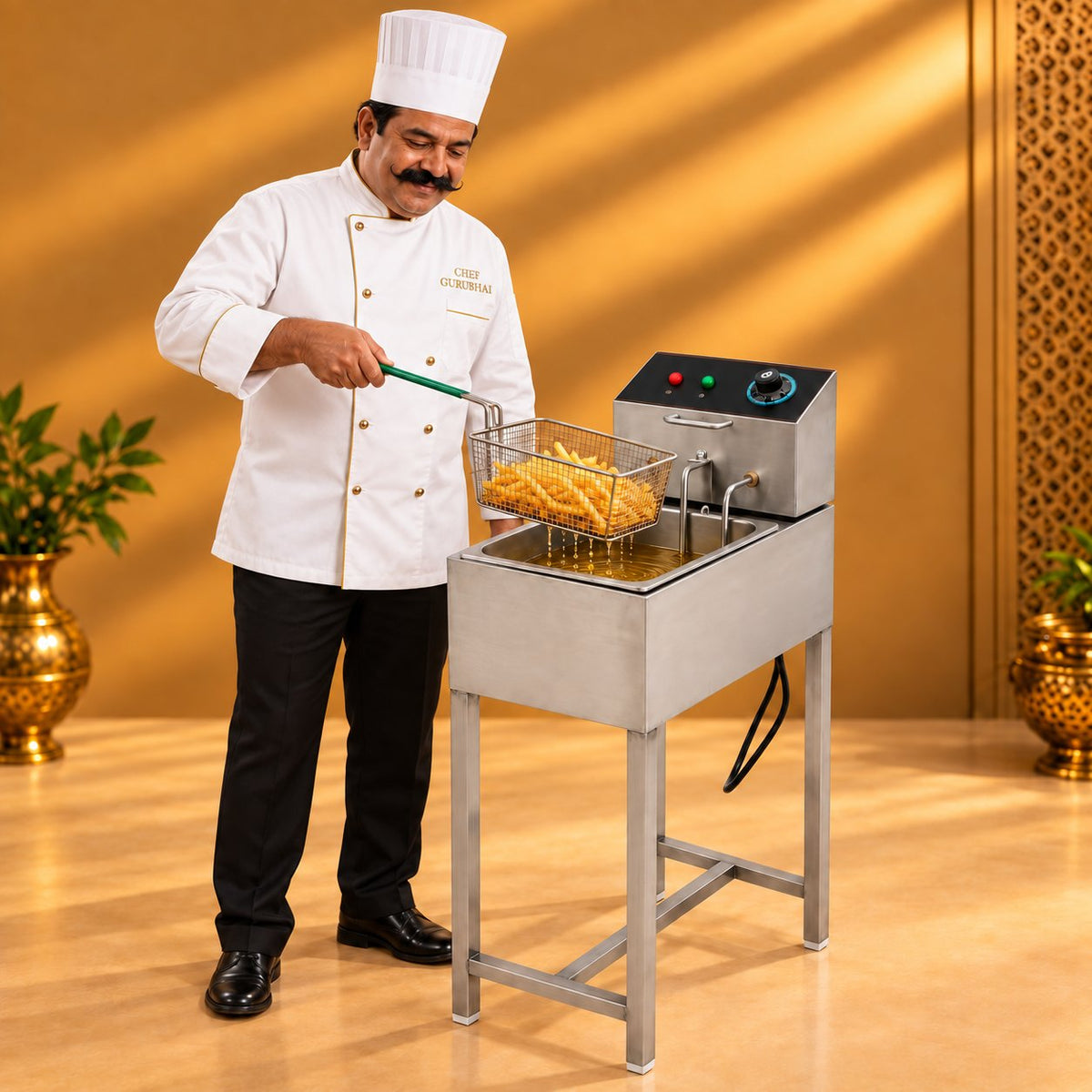Gurubhai Equipments Standing Fryer Ltr – Chef Gurubhai Demo