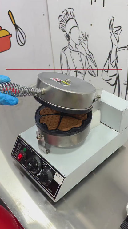 5-Slot Heart Shape Waffle Maker