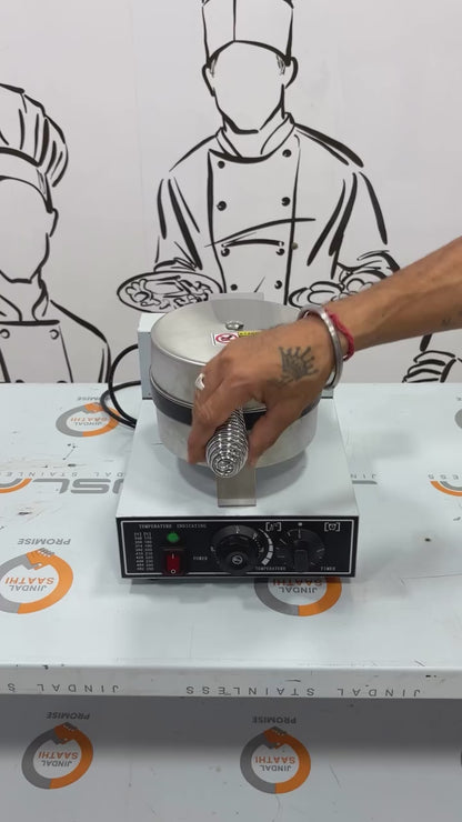 Round Electric Waffle Cone Maker