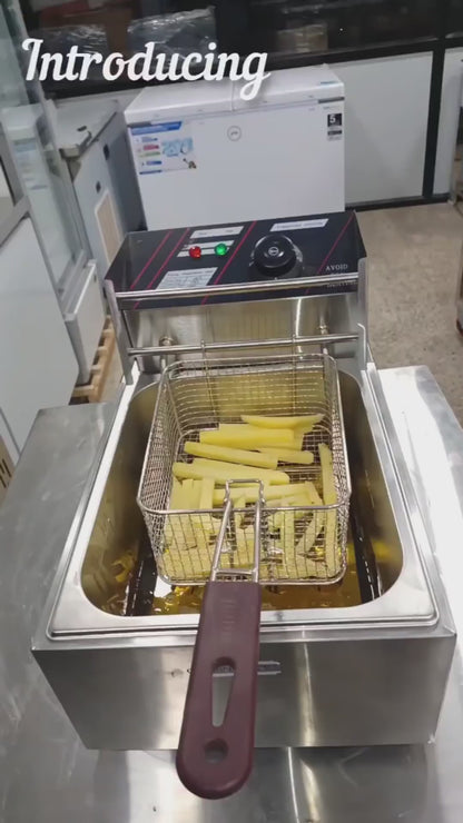 Single Electric Fryer 6 Litre – 12 × 18 × 12 in